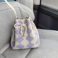 thumbnail image 4 of Sac Seau Motif Géométrique Colorblock Simple, Sac de Rangement Classique à Cordon, Sac à Main Léger, 4 of 6