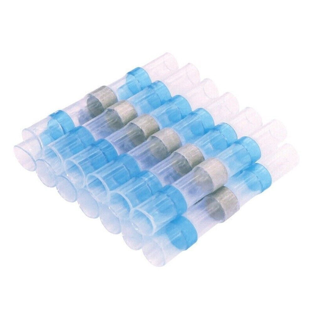 250PCS Solder Seal Sleeve Heat Shrink Butt Wire Connectors Terminals Mixed Set