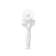 thumbnail image 3 of ANGARA Freshwater Cultured Pearl Olive Leaf Vine Ring in Platinum for Women | June Birthstone, Birthday, Anniversary, Jewelry Gift for Women | Pearl Ring, 3 of 8