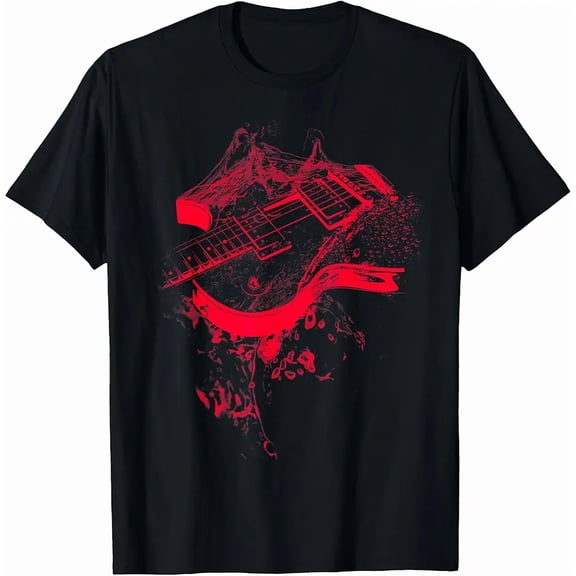 Graphic Guitar Cool Rock Music Musicians Gift T-Shirt