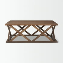 Mercana Forsey 48.0L X 28.0W X 17.5H Medium Brown Rectangle Coffee Table