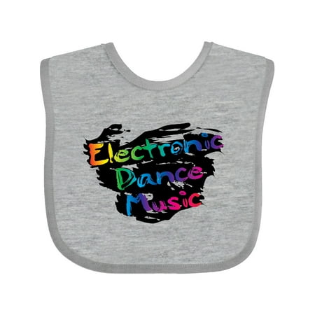 

Inktastic Electronic Dance Music Rainbow Gift Baby Boy or Baby Girl Bib