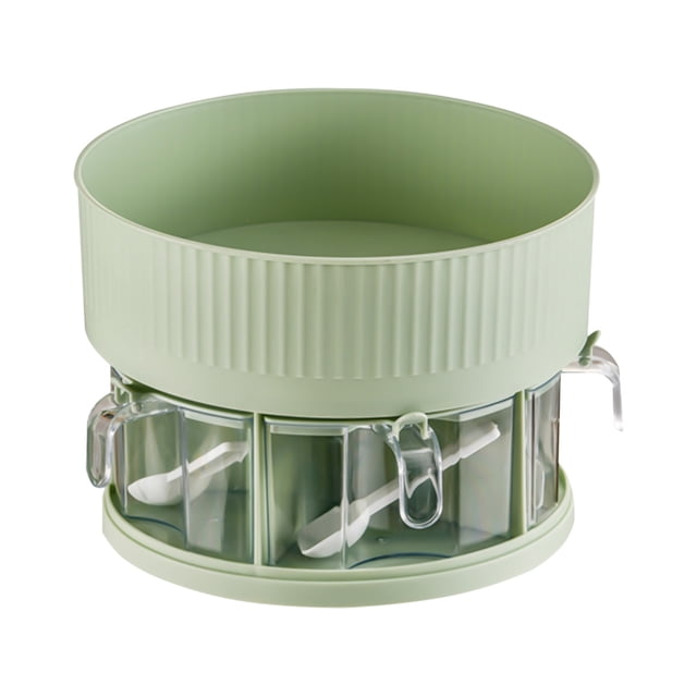 Ohufall Organizer Kitchen Storage Turntable with Spice Organization for Cabinet Pantry Organizers for Cabinet Pantry Refrigerator Countertop Spinning Organizer For Spices Condiments Baking