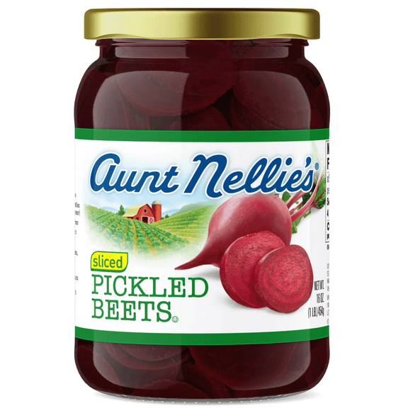 Aunt Nellie's Sliced Pickled Beets, 16 oz (8 pack)