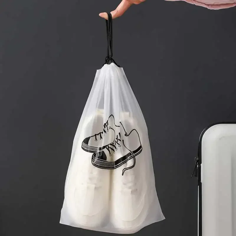 Typpkmm - Stackable 10/ Transparent Shoes with Storage Bag Portable Travel 1Pcs