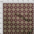 thumbnail image 2 of oneOone Georgette Viscose Maroon Fabric Floral & Tiles Moroccan Sewing Material Print Fabric By The Yard 42 Inch Wide, 2 of 4