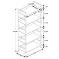 thumbnail image 6 of LuxenHome 5-Shelf 63" H x 23.62" W Wood and Metal Etagere Bookcase, 6 of 10