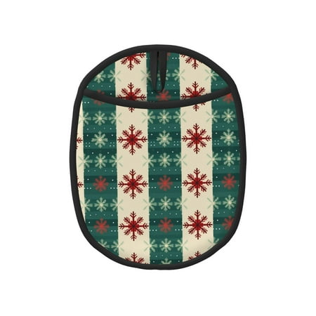 

Tebeau Christmas Snowflakes Plaid Print Silicone Pot Holders Multi-Purpose Hot Pads for Kitchen Trivets Potholders Oven Mitts for Baking Cooking Hot Dishes Pans Heat Resistant