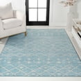 thumbnail image 4 of JONATHAN Y MOROCCAN HYPE 5 x 8 Area Rug, Aksil Moroccan Beni Souk - Turquoise/Cream, MOH208D-5, 4 of 8