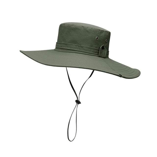 Sombrero de cubo Yinane Pescador Impermeable Unisex Verde Estilo A