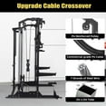 thumbnail image 4 of Danolapsi Power Cage, 2000Lbs Capacity Power Rack with Cable Crossover and Dual Independent Pulley System, Workout Cage with Storage Board, Squat Rack for Home Gym(ship in 2 boxes), 4 of 8