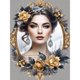 thumbnail image 1 of (LP1719) Lleno Diamantes Dama Serie Personajes Resina 30*40CM, 1 of 9