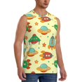thumbnail image 2 of Bingfone Colorful Outer Space Pattern Men's Tank Tops Workout Sleeveless Tee Shirts Running Beach Tanks for Men-XX-Large, 2 of 7