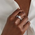 thumbnail image 6 of SFTING Wedding Rings For Woman 925 Sterling Silver Princess Engagement Rings 5A CZ Promise Wedding Rings Set Size 10, 6 of 7