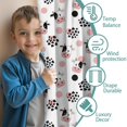 thumbnail image 3 of Blackout Kids Curtains,White Cow Dot Pattern Childrens Insulated Curtains Set Of 2,Bedroom Essentials,Toddler Room Decor 42x63in(106x160cm), 3 of 5