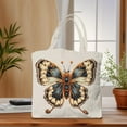 thumbnail image 3 of Intricate Butterfly Design Tote Bag - Reusable Canvas Shopping Bag in White Perfect for Travel Parties & Everyday Use, 3 of 6
