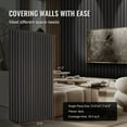 thumbnail image 6 of VEVOR Wood Slat Acoustic Panels, 23.6 x 47.2 inch, MDF Accent Wooden Wall Panels for Modern Interior Wall Decor, Faux Wood Wall Board Panels for Noise Reduction, Black Oak, 6 of 9