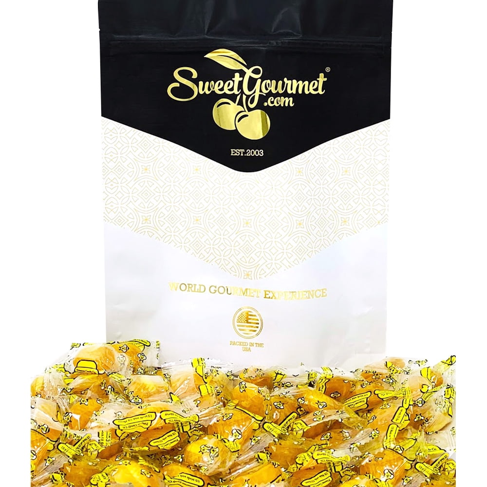 Double Honey Filled Candies Honey Filled Hard Candy Wrapped Bulk 15oz bag