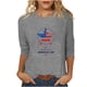 thumbnail image 1 of Camisetas de Manga Corta para las Mujeres Día de la Independencia Impreso Suelto Cuello Redondo Tee, Casual Y Blusas Festivas para las Mujeres Casual, 1 of 4