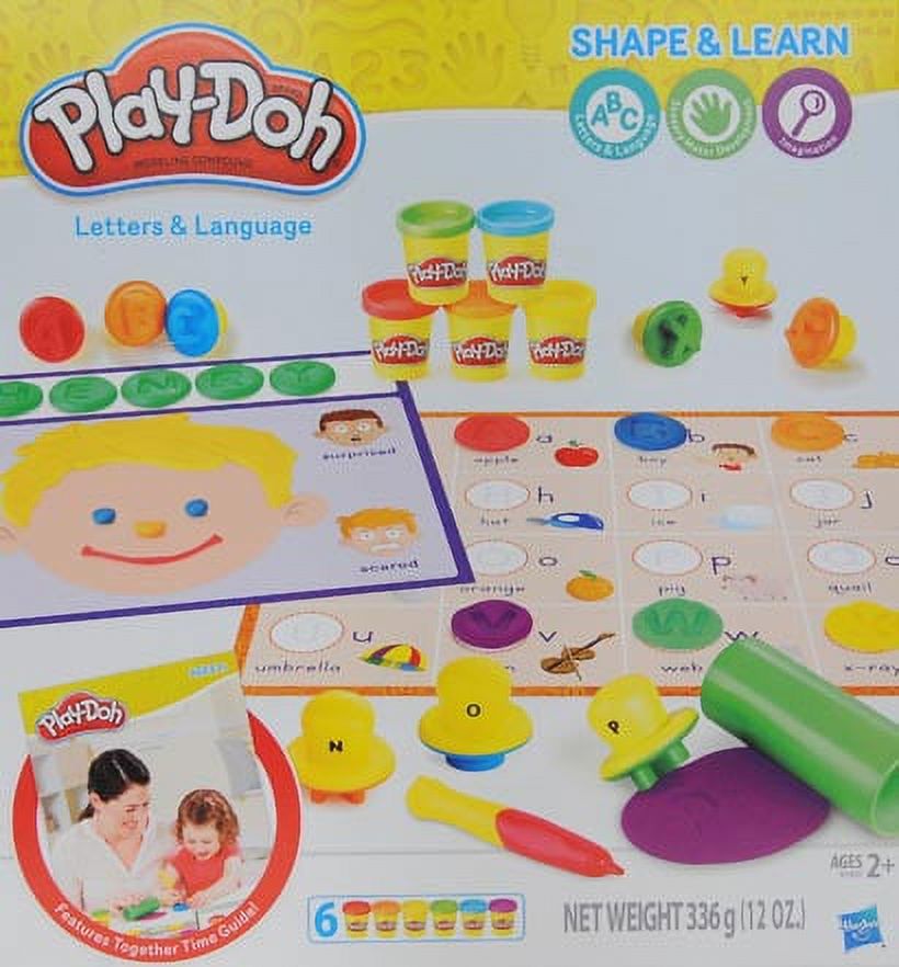 Play-Doh Shape & Learn Letters & Language Set with 6 Cans of Play-Doh & 25+ Tools - image 2 of 2