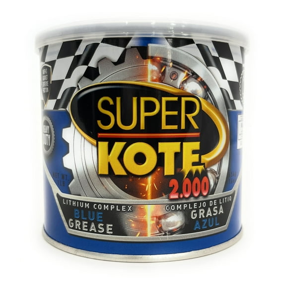 Lubricant Grease Superkote 2000 Multipurpose / Lithium Complex / Lubricant /EP/ High Temp / Marine / Automotive / Blue / 1lb