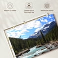 thumbnail image 6 of Elephant Stock Rocky Mountains River Wall Art - Horizontal Canvas Wall Art - Living Room Wall Decor - Nature Canvas - Green And White Decor - 51" x 34", 6 of 8