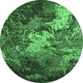 thumbnail image 1 of Ahgly Company Indoor Round Oriental Emerald Green Industrial Area Rugs, 8' Round, 1 of 4
