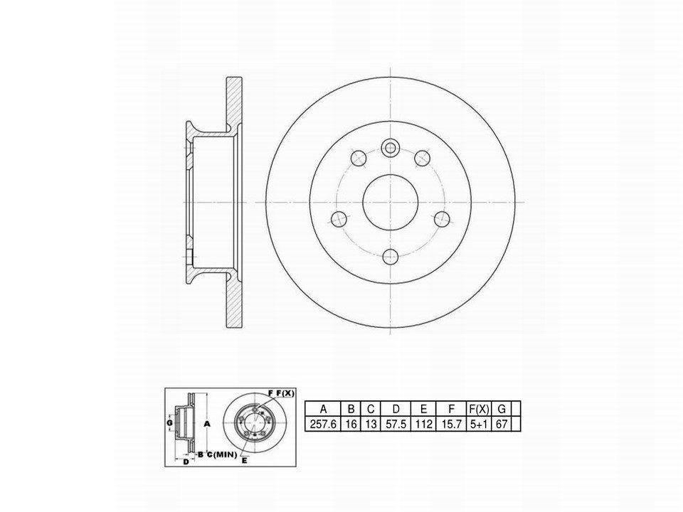 Winstop Brake Rotor, Front WS229537, Volkswagen Vanagon 1991-1986