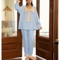 thumbnail image 3 of Defitshape Women's Summer Comfy Winter Princess Cotton Cute Pajama Set Soft Pjs Fall Lounge Postpartum Sleepwear Style9 Small, 3 of 4