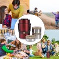 thumbnail image 4 of Thermal Bento Box, Prevent Leakage Insulated Food Container 3 Layers Comfortable Handle  Free 2.3L  For Adult For Travel For Work Red, 4 of 8