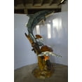 thumbnail image 5 of Nifao Dolphin with Three Turtles Outdoor Fountain Statue, Bronze Garden Water Feature Sculpture for Patio & Yard – Garden Outdoor Decor Sculpture, 43"L x 47"W x 74"H, 5 of 12