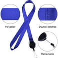 thumbnail image 3 of Cruise Lanyard With ID Card Holder, 2 Pack Neck Lanyard With Retractable Reel & Double Sided Waterproof Clear ID Badge Holder For Cruise Ships - Black, Blue (Vertical), 3 of 7