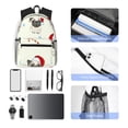 thumbnail image 6 of Gaeub Christmas Pug Dog School Backpack Waterproof Bookbag for Men Women College High School Bags, 6 of 8