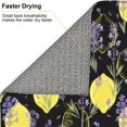 thumbnail image 6 of Naloa Lavender Flowers Dish Drying Mat for Kitchen Counter, Heat Resistant Drainer Mats, Absorbent Draining Mat,Dish Rack Pad,16"x18", 6 of 8