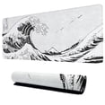 thumbnail image 2 of Gaming Mouse Pad XL Large Non-Slip Soft Computer Table Mat Black White Gray Art Aesthetics, 2 of 7