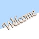 thumbnail image 5 of Letrero decorativo de madera con palabras impresas "Bienvenido" para colgar en la pared o en la puerta (11 x 3 x 0,2 cm), 5 of 7