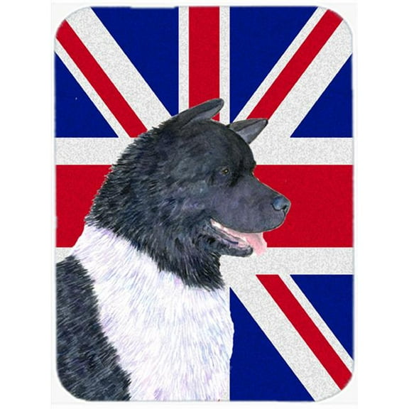 Carolines Treasures  Akita With English Union Jack British Flag Mouse Pad