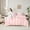 Light Pink, variant on Manfei Teens Female Kawaii Bow Knot Twin Bedding Sets 7-Piece,Dreamy Princess Bedding Comforter Set Microfiber,Love Heart Print Stripes Breathable Sheet Sets,Lightweight Room Decor,Reversible
