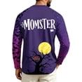 thumbnail image 5 of Halloween Long Sleeve Tshirts for Men Funny Spooky Ghost Witch Pumpkin Printed Workout Athletic Basic Sweatshirts for Holiday Streetwear, 5 of 5