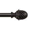thumbnail image 2 of Exclusive Home Acorn 1" Curtain Rod and Coordinating Finial Set, Matte Bronze, Adjustable 66"-120", 2 of 6
