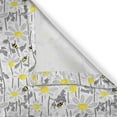 thumbnail image 6 of Ambesonne Flowers Valance & Curtain, Daisy Leaf Spring Time, 55"x30", Yellow White, 6 of 7
