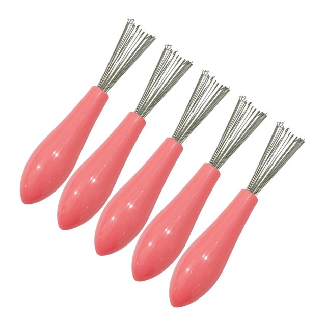 Cepillo limpiador de pelo con mango de plástico, peine de limpieza, removedor de pelo, herramientas integradas, suministros de limpieza, 1/5 piezas
