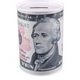 thumbnail image 5 of Metal Piggy Bank 100 Dollar Bill Money Jar Benjamin Franklin Money Bank for Adults Money Saver Can Currency Big Piggy Bank for Kids, 5 of 5