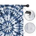thumbnail image 4 of Blackout Kids Curtains,Blue White Tie Dye Mandala Pattern Childrens Insulated Curtains Set Of 2,Bedroom Essentials,Toddler Room Decor 42"x54", 4 of 5