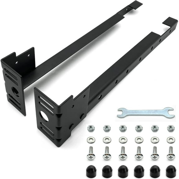 Bed Frame Footboard Extension Brackets Set Attachment Kit - Fit for Twin, Full, Queen, or King Size Beds
