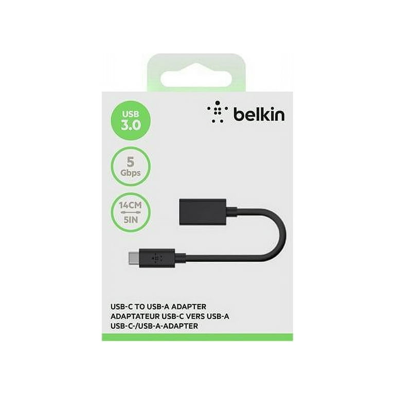 Belkin F2CU036btBLK USB-C to USB-A 3.0 Adapter 