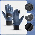 thumbnail image 5 of yocbz Cozy Season Gloves - Unisex Thermal Winter, Touch Screen, Windproof Waterproof Warm Gloves (Blue,M), 5 of 9