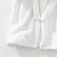 thumbnail image 5 of Boys Girls Kids Soft Flannel Bathrobe,Thickened Warm Hooded Sleep Robe with Waist Tie,Plush Cozy Loungewear Fall Winter for Boys Girls 18 24 Months 3T 4T 5T-12T Toddler Pajamas,White,Size 11-12T, 5 of 6