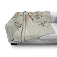 thumbnail image 3 of Vegan Soft Flannel Fleece Throw Blanket, Map of the World Designed with Multiple Vegetables Vegetarian and Healthy Planet, Cozy Plush for Indoor and Outdoor Use, 60" x 80", Multicolor, by Ambesonne, 3 of 6