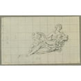 thumbnail image 3 of Johann Peter Krafft 14x11 Black Modern Framed Museum Art Print Titled - Fountain in the Peach Garden of the Upper Belveder (1850), 3 of 5